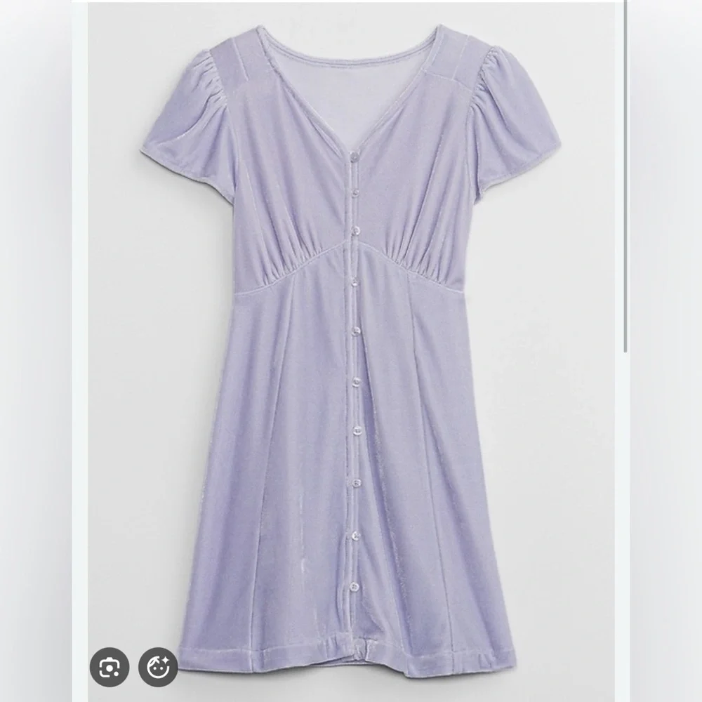 NWT GAP Velvet Flutter Sleeve Twirl Tea Dress